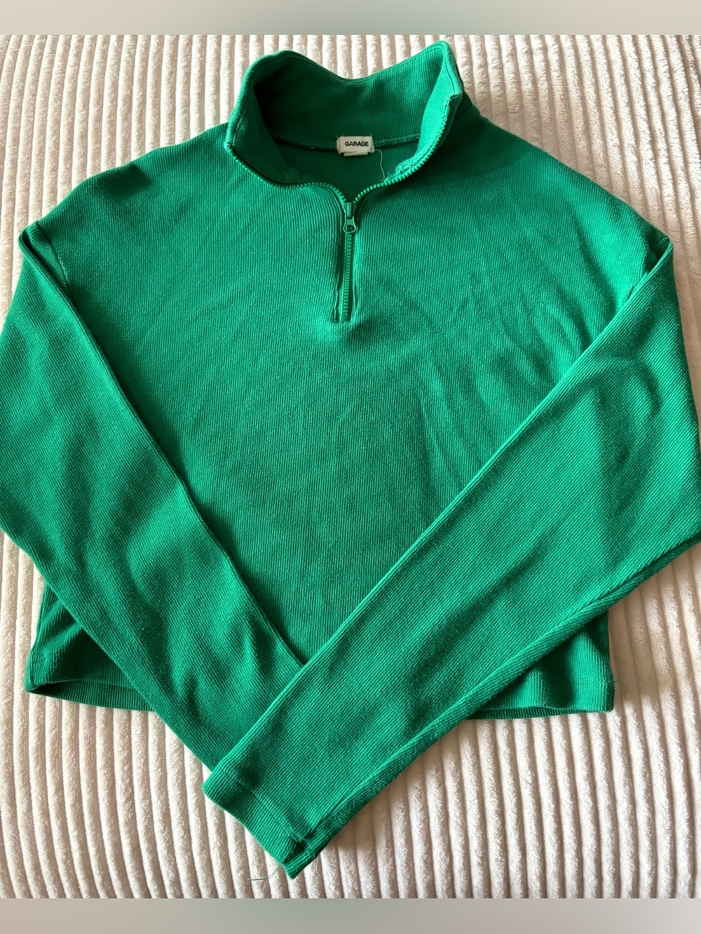 Garage Emerald Green Quarter-Zip Pullover